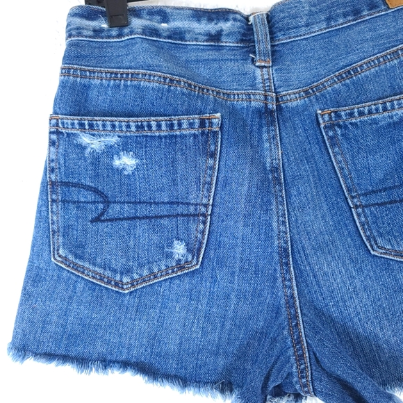 AMERICAN EAGLE Mom Shorts Floral Embroidered - Picture 7 of 11
